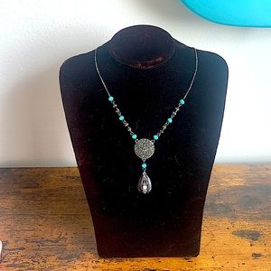 3/$25 ⭐️ Turquoise and Copper Boho Charm Necklace